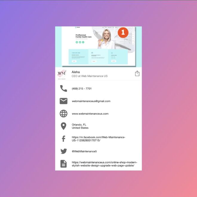 digital business card creator orlando